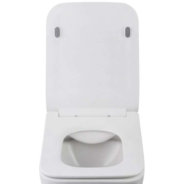 Фото Унітаз підвісний Kroner Eifel WHI523629 RIMLESS безобідковий з сидінням (KE523629WHIR)  - Магазин MASMART