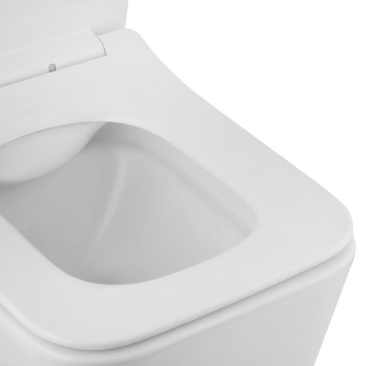 Фото Унітаз підвісний Kroner Eifel WHI523629 RIMLESS безобідковий з сидінням (KE523629WHIR)  - Магазин MASMART