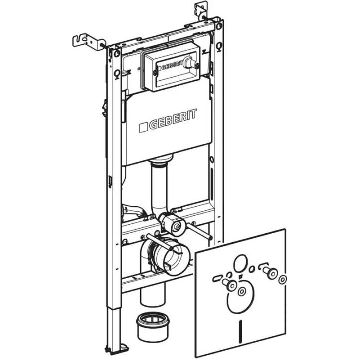 Фото Інсталяційна система для унітазу Geberit Duofix 458.126.00.2  - Магазин MASMART
