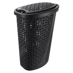 Фото Корзина для білизни Orion Slim 45л чорна  - Магазин MASMART
