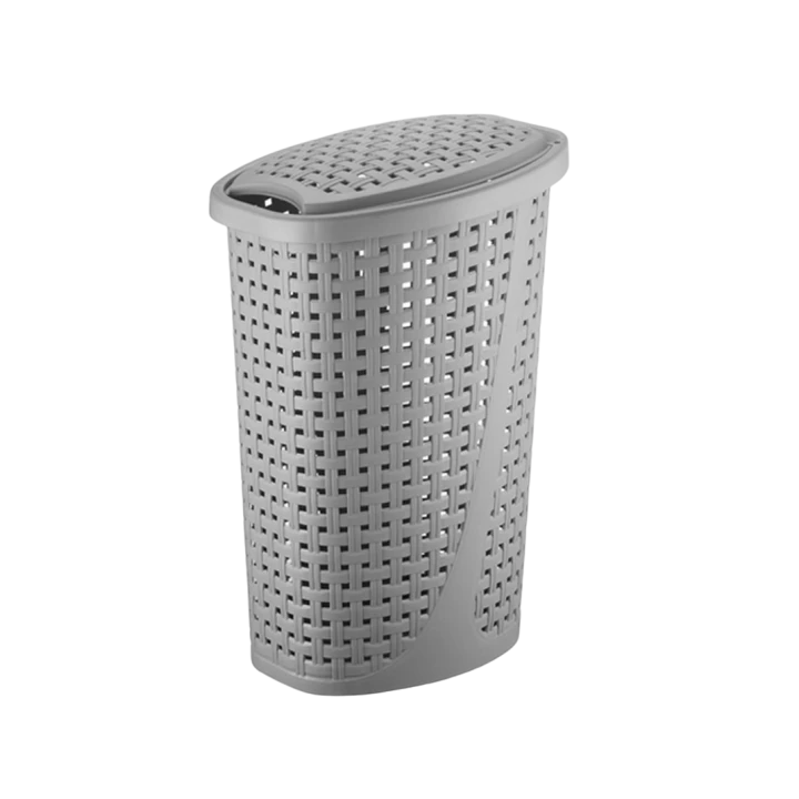 Фото Корзина для белья Orion Slim 45л серая - Магазин MASMART