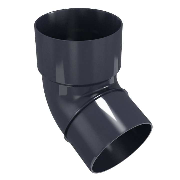 Фото Колено 80/67,5° Regenau 125 графит - Магазин MASMART