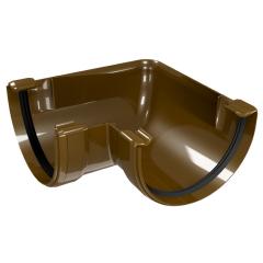 Фото Угол желоба 90° Regenau 125 коричневый  - Магазин MASMART