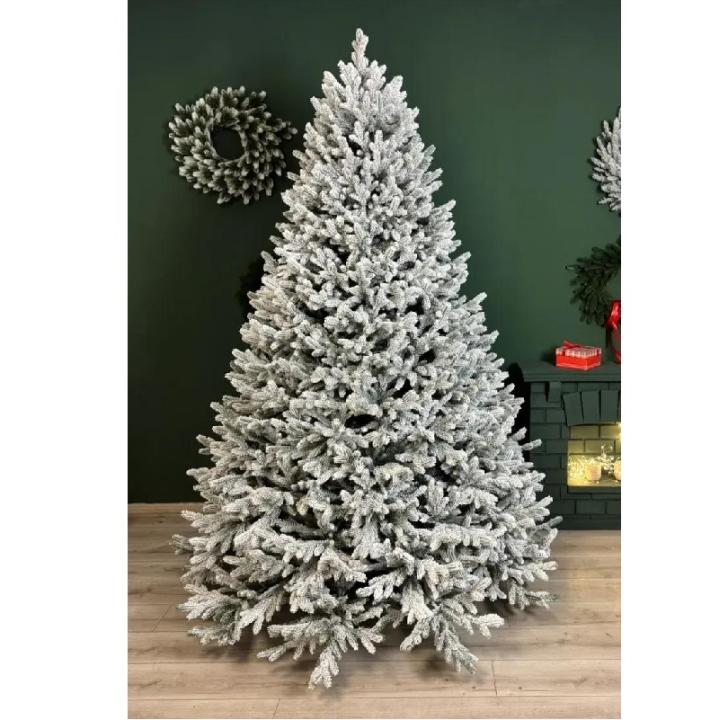 Фото Ялинка лита Засніжена 2,10м на крабах - Магазин MASMART