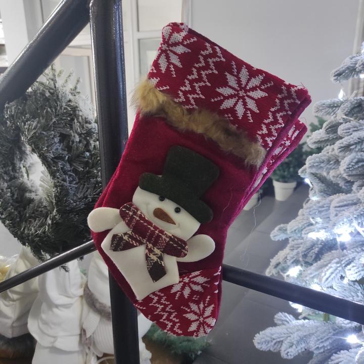 Фото Новогодний носок для подарков 36 см R95818  - Магазин MASMART