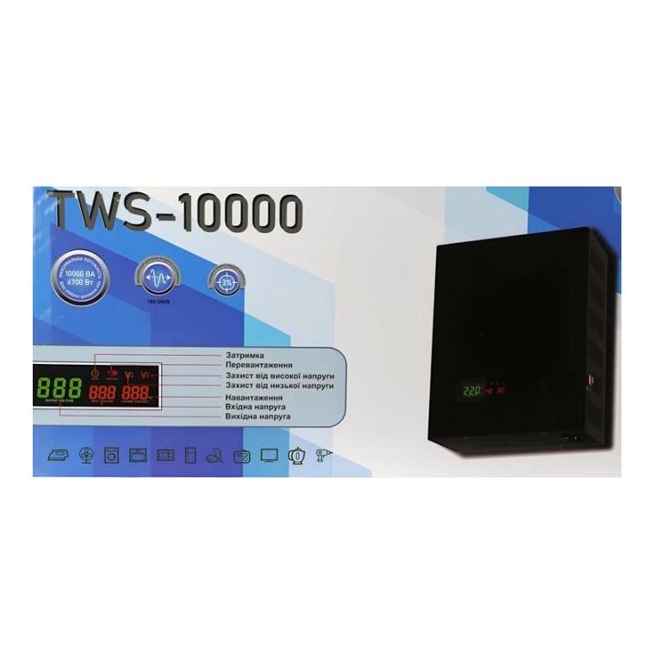 Фото Стабілізатор напруги LUXEON TWS-10000 Servo (cемісторний тип 10000 VA) на будинок  - Магазин MASMART
