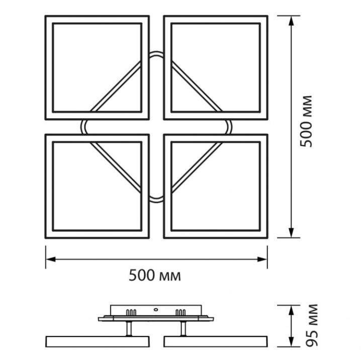 Фото Люстра LED Ardero AL6490ARD URBAN 90W 3000K-6000K с пультом  - Магазин MASMART
