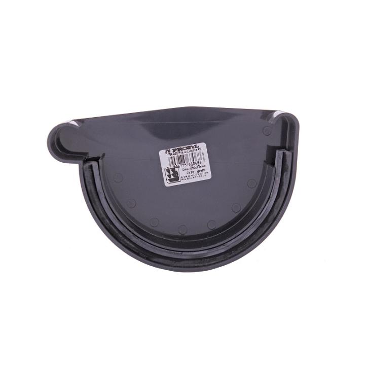 Фото Заглушка ринви ліва Profil 130 графіт - Магазин MASMART