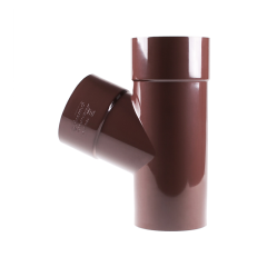 Фото Тройник 75/75/67° Profil 75 мм коричневый (90/75)  - Магазин MASMART