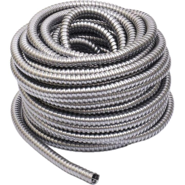 Фото Металлорукав 18 мм оцинкованный с протяжкой Takel  - Магазин MASMART