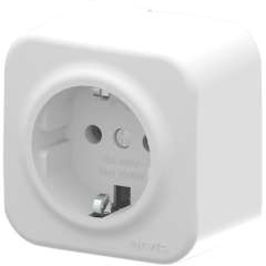 Фото Розетка одинарна із заземленням Arvia Aria білий  - Магазин MASMART