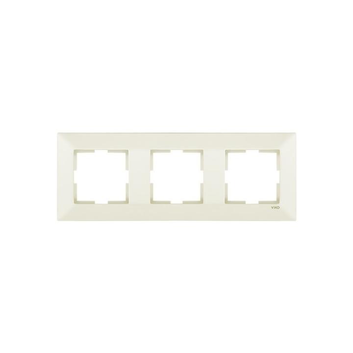 Фото Рамка 3-місна VIKO Meridian крем - Магазин MASMART