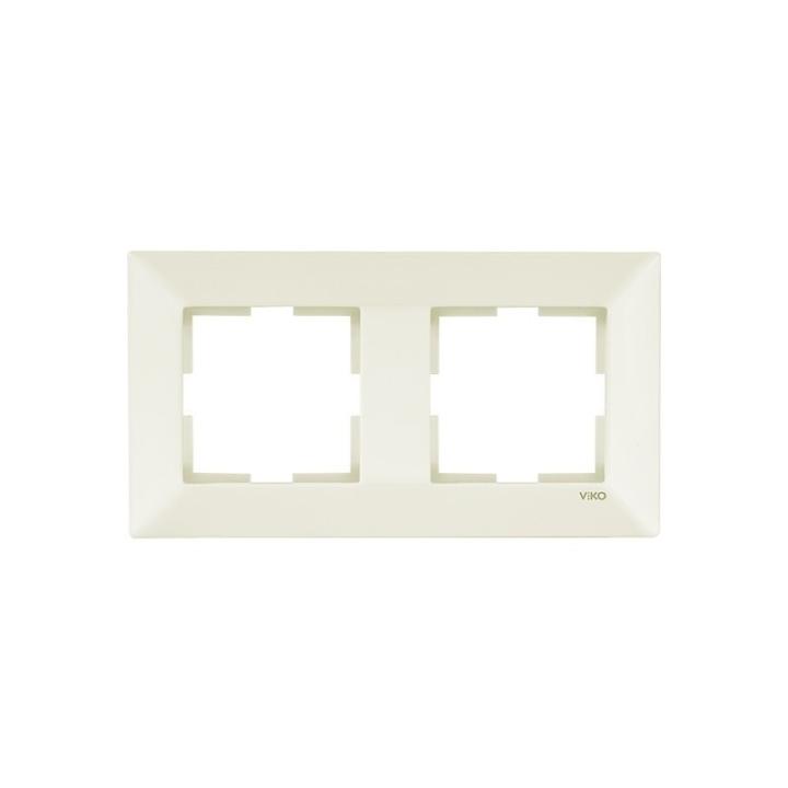 Фото Рамка 2-местная VIKO Meridian крем - Магазин MASMART