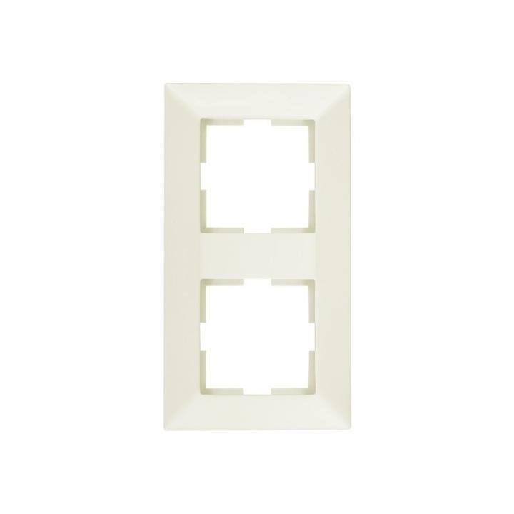 Фото Рамка 2-місна VIKO Meridian крем вертикальна - Магазин MASMART