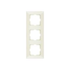 Фото Рамка 3-місна VIKO Meridian крем вертикальна  - Магазин MASMART