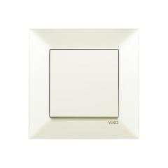 Фото Вимикач одноклавішний VIKO Meridian крем  - Магазин MASMART