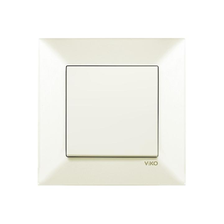 Фото Вимикач одноклавішний VIKO Meridian крем - Магазин MASMART