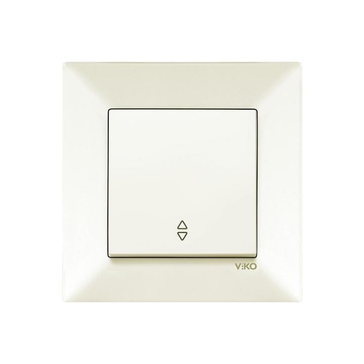 Фото Вимикач одноклавішний прохідний VIKO Meridian крем - Магазин MASMART