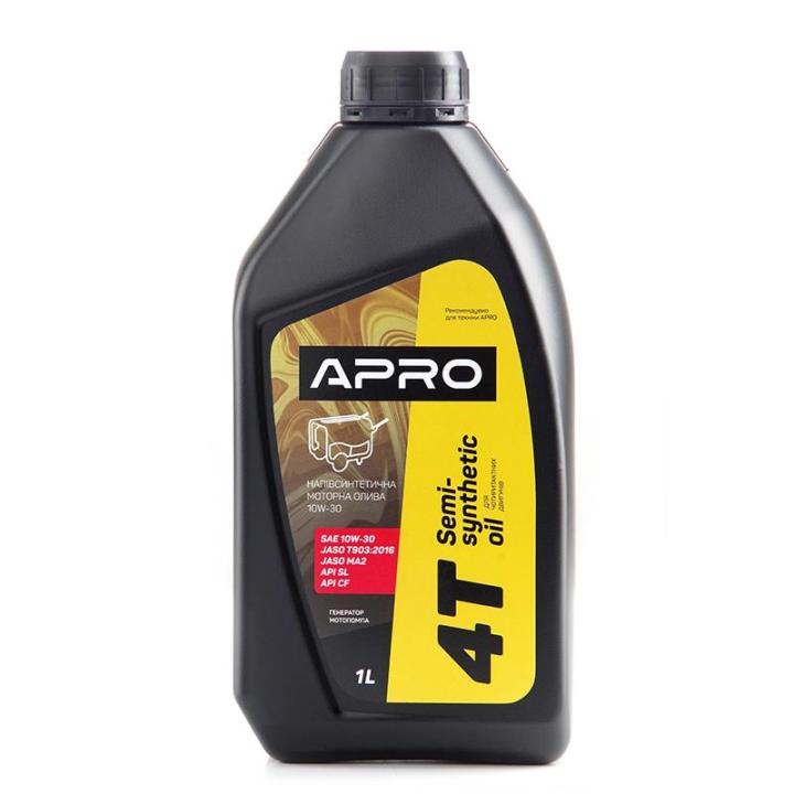 Фото Олива для чотиритактних двигунів напівсинтетична 10W-30 1л APRO - Магазин MASMART