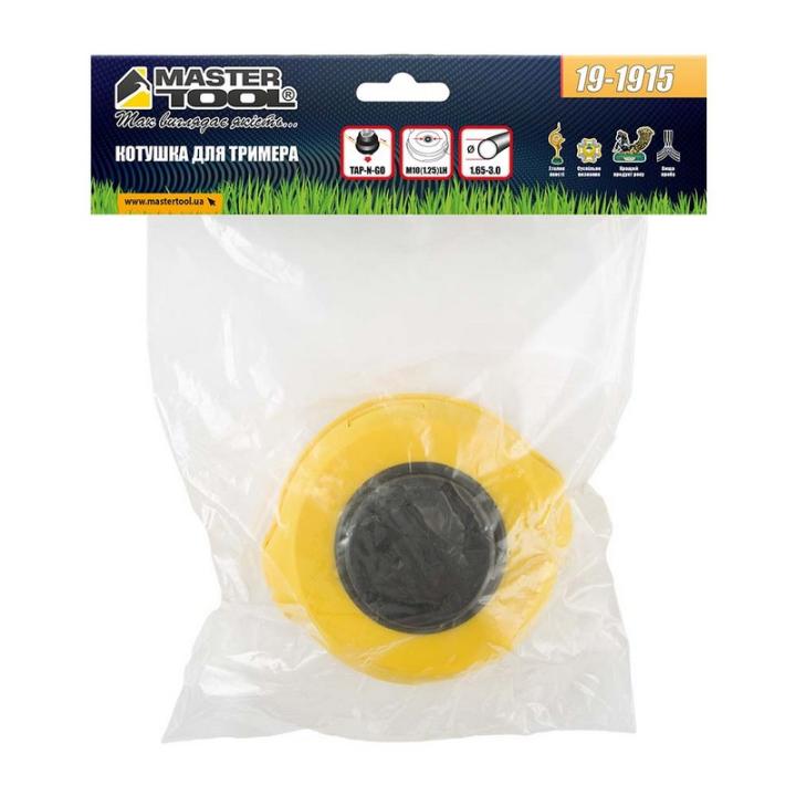 Фото Котушка для тримера Mastertool Mini напівавтоматична M10х1.25 FLH 19-1915  - Магазин MASMART