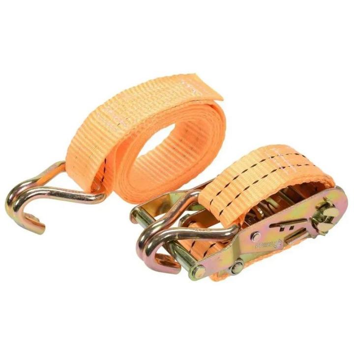 Фото Стяжка багажу кільцева з тріскачкою VOREL: сила натягу - 1000/2000 daN, 38мм, 2м, 2шт 82401 - Магазин MASMART