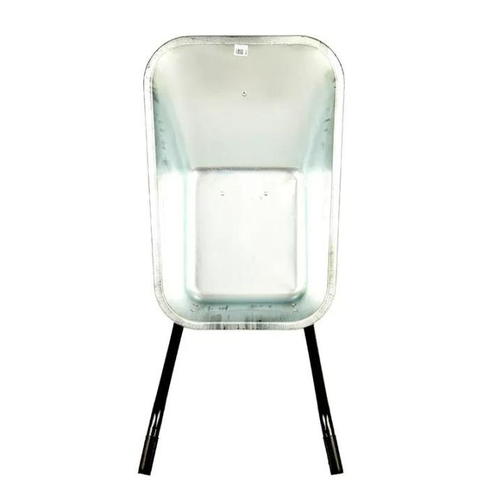 Фото Тачка BudMonster будівельна 1-колісна куз.оцин. 85л, рама чорна, 200кг, колесо ПУ 4х8 (01-005)  - Магазин MASMART