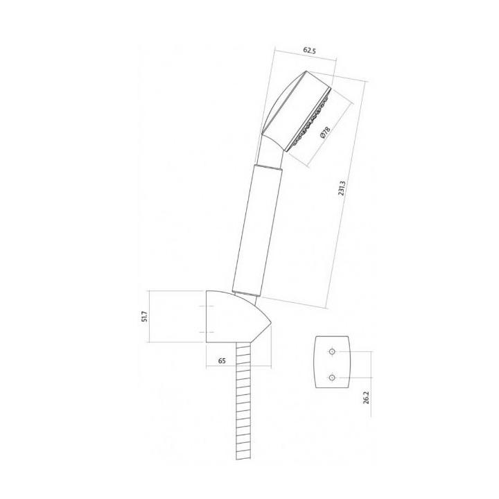 Фото Душовий набір Cersanit Aton  - Магазин MASMART