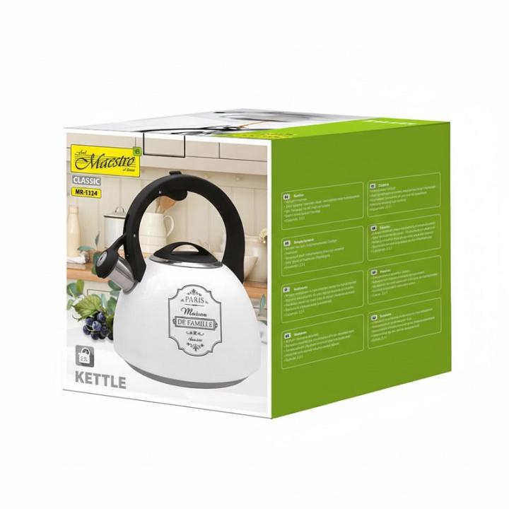 Фото Чайник зі свистком Maestro Paris Maison 2,5 л MR-1324  - Магазин MASMART