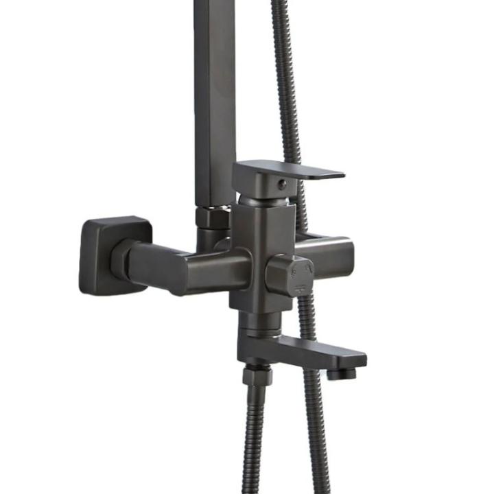 Фото Душова система Globus Lux Milano VAN-GLM-0026-10-BB чорний мат  - Магазин MASMART