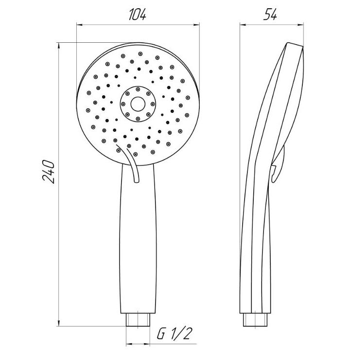 Фото Лійка для душу Globus Lux NY-1227-LUX  - Магазин MASMART