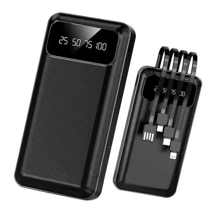 Фото Повербанк 30000mAh King Power KP-37 4in1 QC3.0 Black - Магазин MASMART