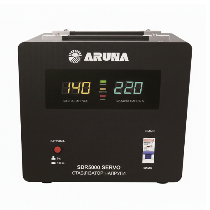 Фото Стабилизатор напряжения ARUNA SDR-5000 SERVO (3000Вт) - Магазин MASMART