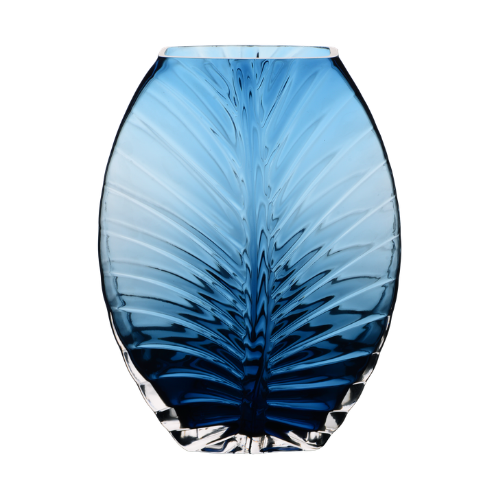 Фото Ваза Viva Leaf 25см блакитний/димч.-сірий (A060188/A060205)  - Магазин MASMART