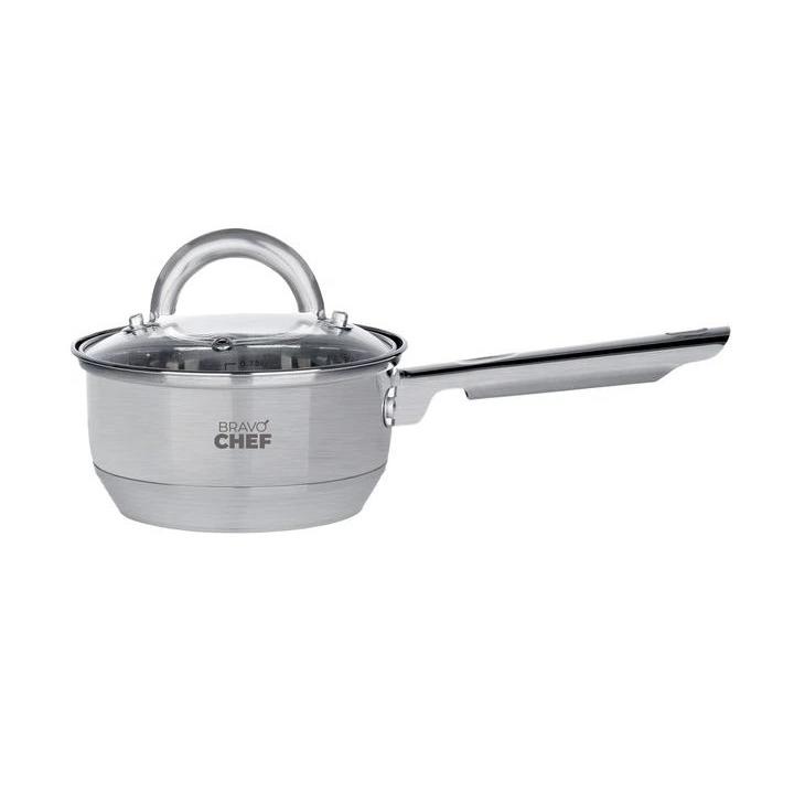 Фото Ківш Bravo Chef 1,15л з кришкою 14см (BC-4001-14) - Магазин MASMART
