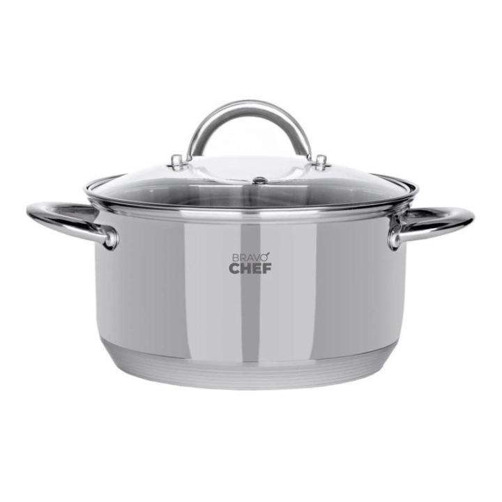 Фото Каструля Bravo Chef 2,6л з кришкою 18см (BC-2001-18) - Магазин MASMART