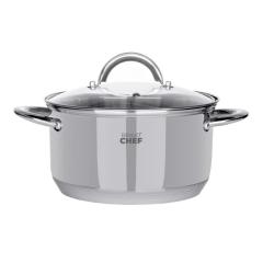 Фото Кастрюля Bravo Chef 3,6л с крышкой 20см (BC-2001-20P)  - Магазин MASMART