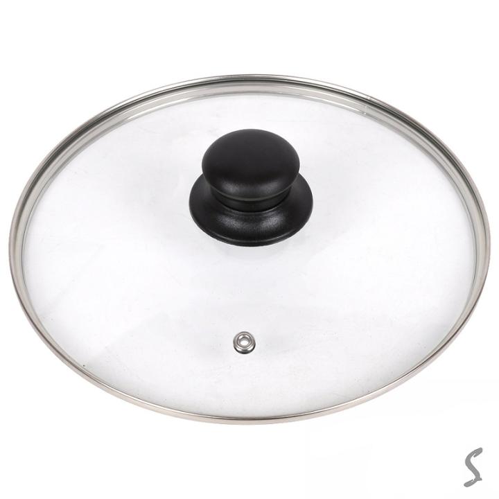 Фото Крышка стеклянная с ручкой Stenson МН-0635 26см - Магазин MASMART