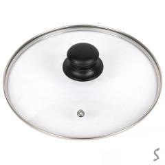 Фото Кришка скляна з ручкою Stenson МН-0634 24см  - Магазин MASMART