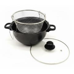 Фото Каструля-фритюрниця HotChef 2,6л зі скляною кришкою 24см...  - Магазин MASMART