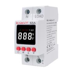 Фото Реле контролю напруги однофазне 63А з індикацією E.Next...  - Магазин MASMART