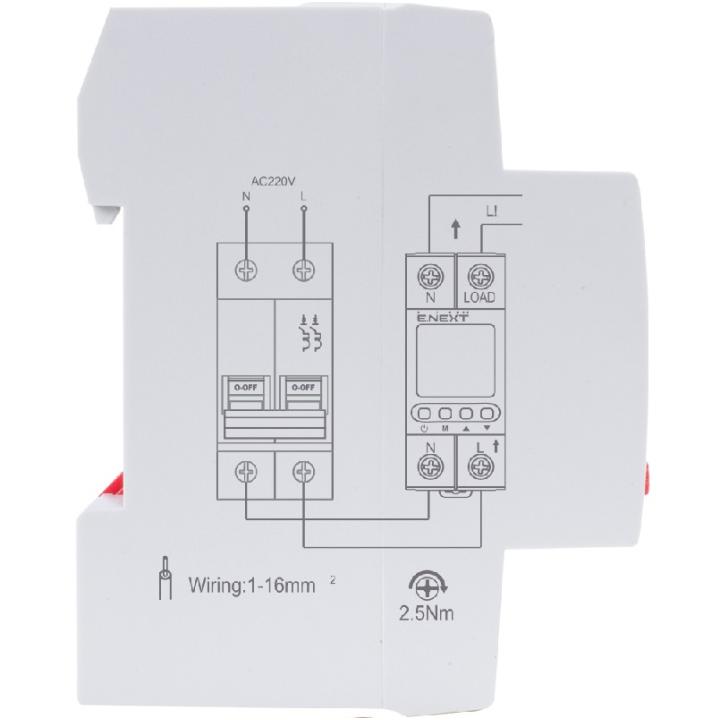 Фото Реле контроля напряжения однофазное 63А с индикацией E.Next e.control.v63 p0690033  - Магазин MASMART