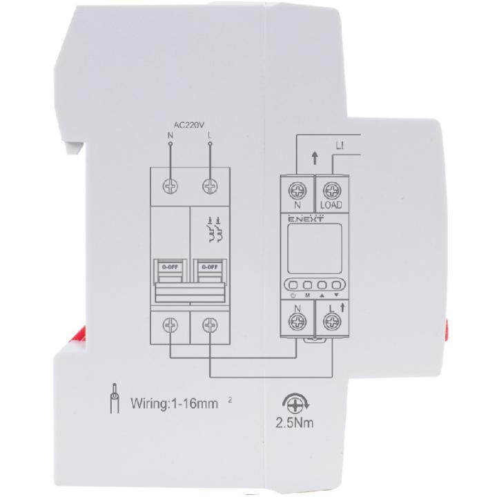 Фото Реле контролю напруги однофазне 40А з індикацією E.Next e.control.vс40 p0690032  - Магазин MASMART