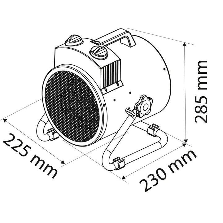 Фото Тепловая пушка электрическая Neo tools 90-067 (2кВт)  - Магазин MASMART