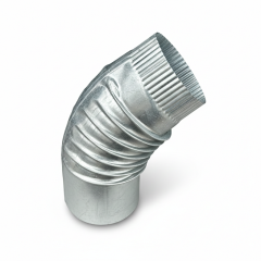 Фото Коліно оцинковане Ø115мм 45-90°  - Магазин MASMART