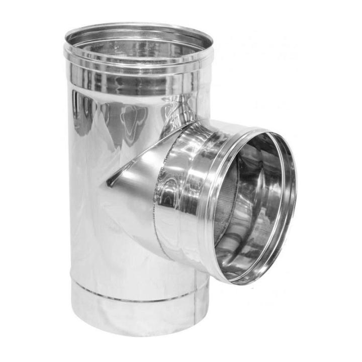 Фото Тройник нержавеющая сталь Ø110мм - Магазин MASMART