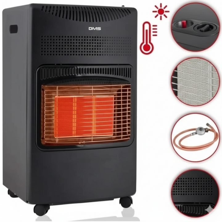Фото Обогреватель газовый инфракрасный DMS KGH-08 4,2 кВт  - Магазин MASMART