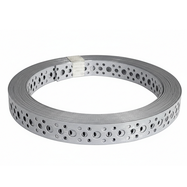 Фото Стрічка монтажна перфорована 25ммх10м (0,8мм) - Магазин MASMART