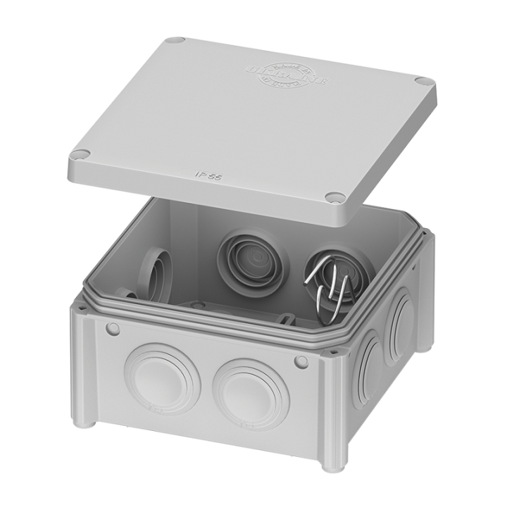 Фото Коробка распределительная (бетон) 100х100х50 PLANK Electrotechnic ІВ006 ІР65 - Магазин MASMART