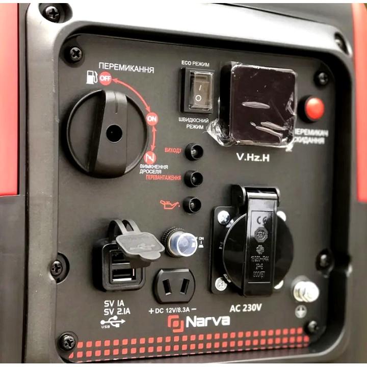 Фото Генератор бензиновый инверторный NARVA NGI-2500 2,2/2,5 кВт  - Магазин MASMART