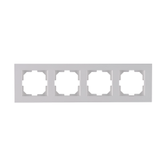 Фото Рамка горизонтальна 4-місна Arvia Electric Karen біла  - Магазин MASMART